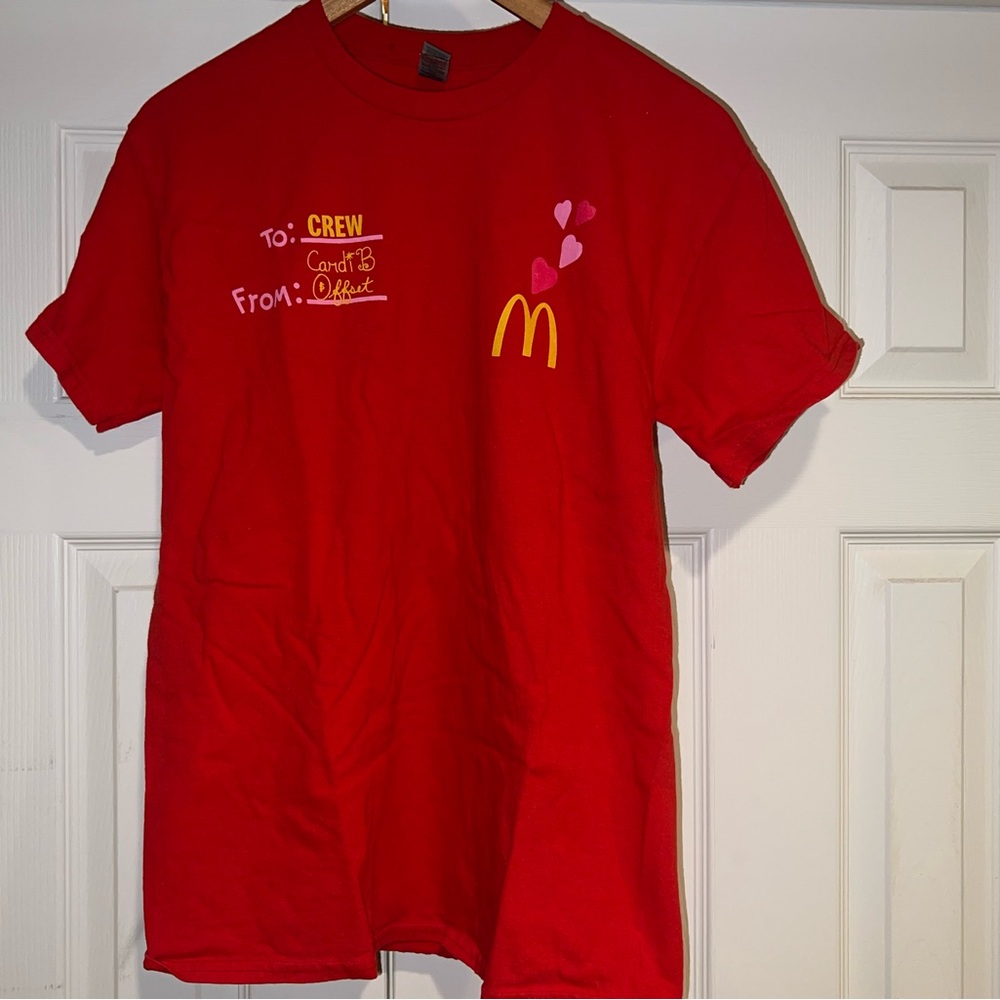 McDonald’s Cardi B offset crew T-shirt Medium